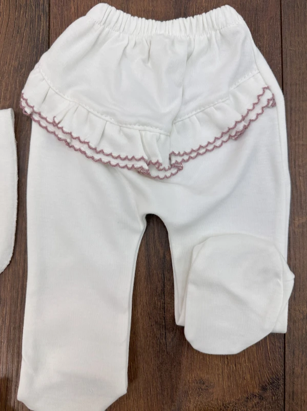 %100 Pamuk Yenidoğan Kız Bebek Hastane Çıkışı 10lu Set