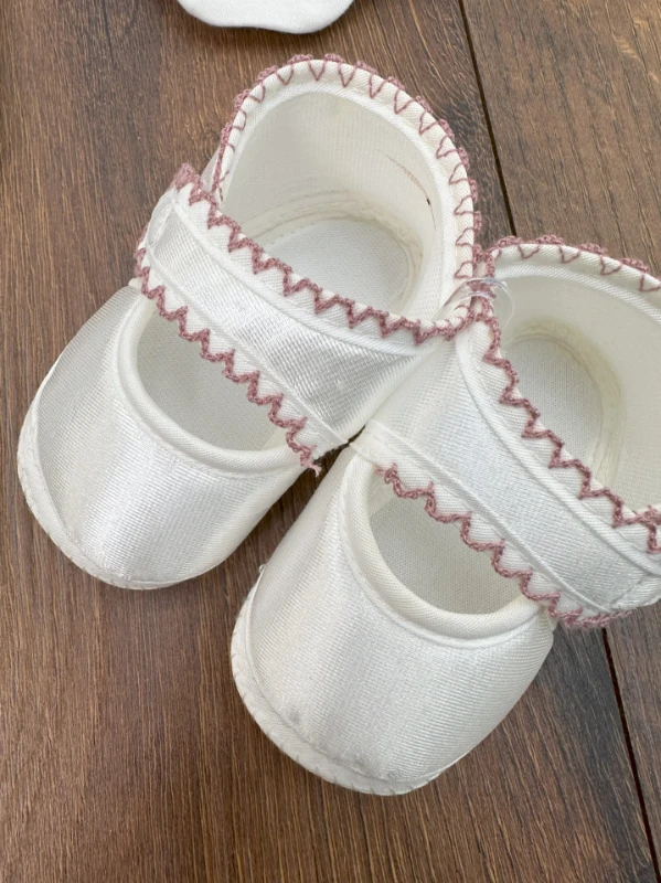 %100 Pamuk Yenidoğan Kız Bebek Hastane Çıkışı 10lu Set