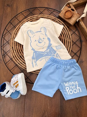 Winnie The Pooh Baskılı Yazlık Erkek Bebek Takımı