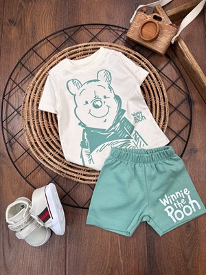 Winnie The Pooh Baskılı Yazlık Erkek Bebek Takımı