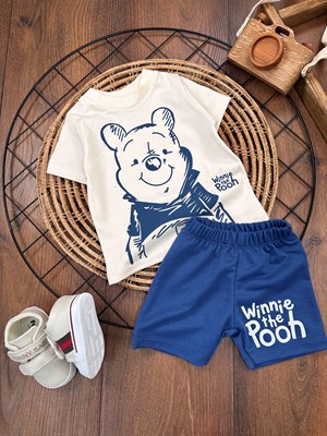 Winnie The Pooh Baskılı Yazlık Erkek Bebek Takımı