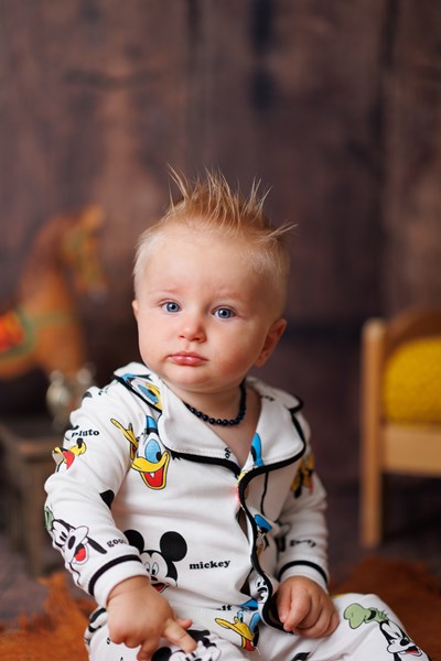 Mickey&Friends Baskılı Kruvaze Yaka Önden Düğmeli  Mevsimlik Pijama Takımı