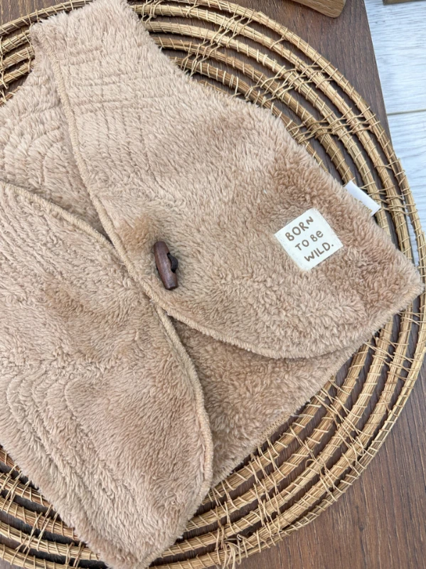Bebek Yelek Wellsoft Peluş Düğmeli Kışlık 2li Set