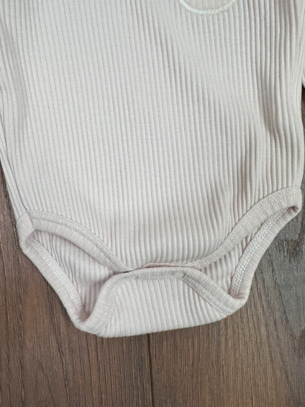 Yenidoğan Organik Pamuk Kız Bebek 3lü Zıbın Çıtçıtlı Badi Set