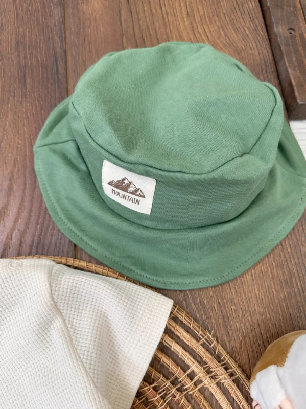Oversize Geniş Kalıp Safari Şapkalı Cep Detaylı Omuzdan Çıtçıtlı Waffle Tshirt Yazlık Erkek Bebek Takım