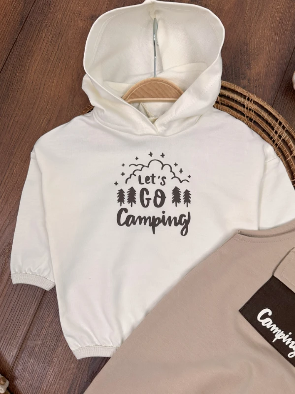 Camping Kapüşonlu Salopet Erkek Bebek Takım