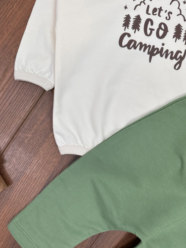Camping Kapüşonlu Salopet Erkek Bebek Takım