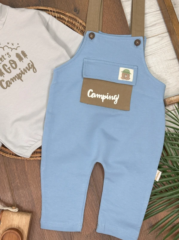 Camping Kapüşonlu Salopet Erkek Bebek Takım