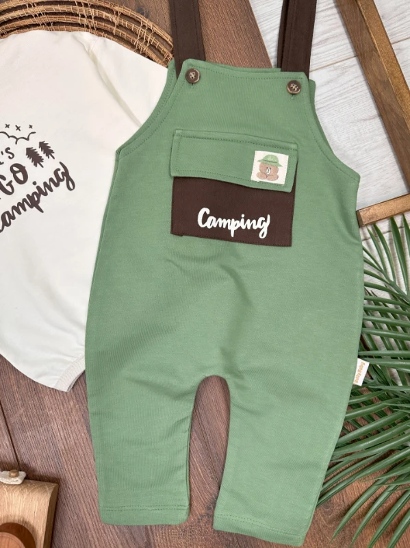 Camping Kapüşonlu Salopet Erkek Bebek Takım