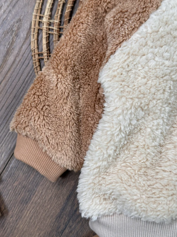 Pelüş Kapüşonlu 3 İplik İçi Pamuklu Pantolon Kışlık Erkek Bebek Takım