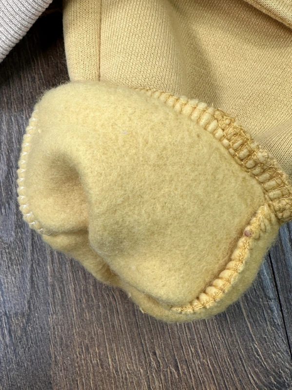 Pelüş Kapüşonlu 3 İplik İçi Pamuklu Pantolon Kışlık Erkek Bebek Takım