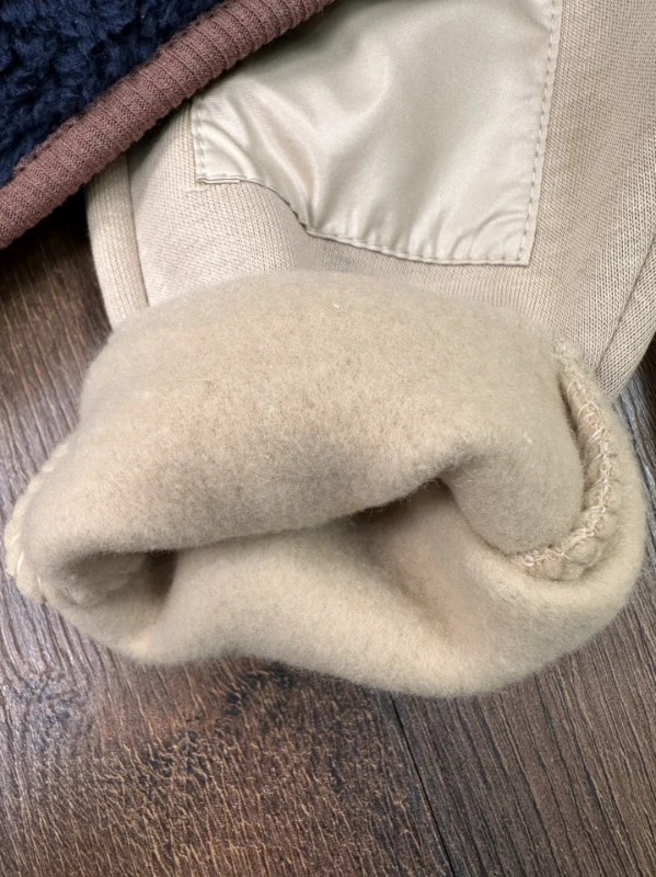 Pelüş Kapüşonlu Yarım Fermuarlı 3 İplik İçi Pamuklu Pantolon Kışlık Erkek Bebek Takım