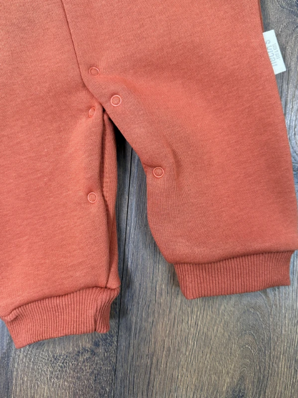 3 İplik İçi Şardonlu Polo Yaka Alttan Çıtçıtlı Kışlık Erkek Bebek Tulum