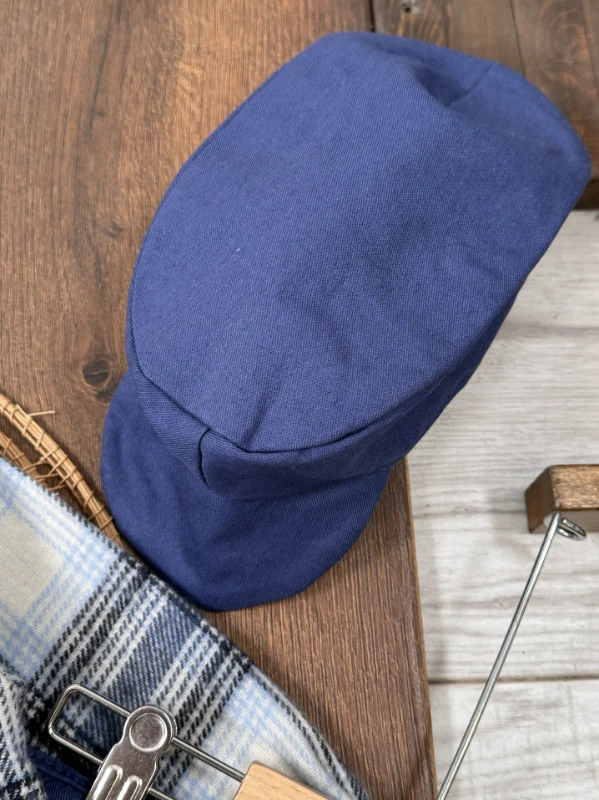 Oduncu Gömlek Şapkalı Waffle  Badili Kanvars Kargo Pantolonlu 4lü Erkek Bebek/Çocuk Takım