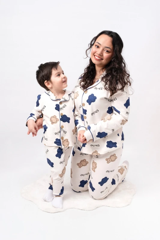 Bebek Boy Ayıcık Desen %100 Pamuk Mevsimlik Kız Bebek Pijama Takımı (AYRI AYRI SATIN ALINIR)