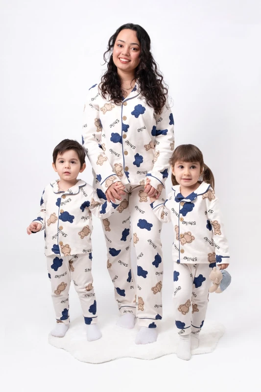 Bebek Boy Ayıcık Desen %100 Pamuk Mevsimlik Kız Bebek Pijama Takımı (AYRI AYRI SATIN ALINIR)
