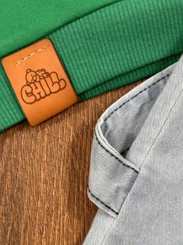 Nakışlı Arma Detaylı Likralı Kot Pantolon Erkek Bebek/Çocuk Takım