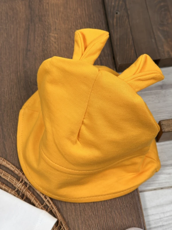 Patikli Safari Şapkalı Kulaklı Ayıcık Baskılı Badili Yazlık 4lü Salopet Erkek Bebek Takım - YEŞİL