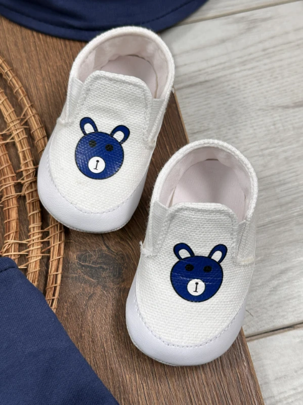 Patikli Safari Şapkalı Kulaklı Ayıcık Baskılı Badili Yazlık 4lü Salopet Erkek Bebek Takım - YEŞİL