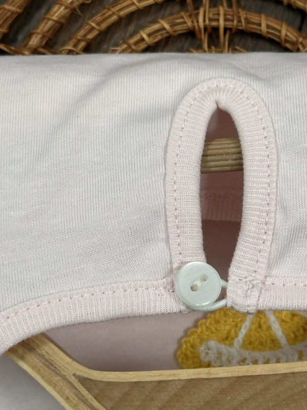 Limon Nakışlı Şort Etekli Yazlık Kız Bebek Takım - PEMBE