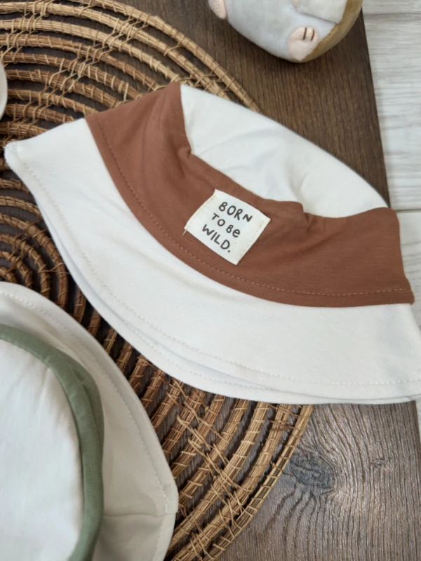 Safari Şapka Renkli Şerit 3lü set Erkek Bebek Şapkası - KARIŞIK