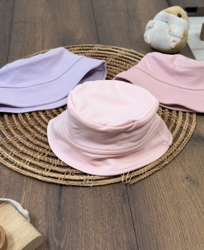 Safari Renkli 3lü set Kız Bebek Şapkası - KARIŞIK