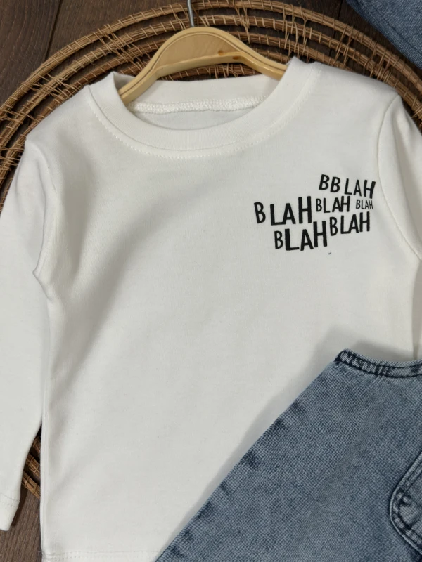 Salopet Likralı Şapkalı Badili Kot Slopet 3lü Erkek Bebek/Çocuk  Takım - FÜME